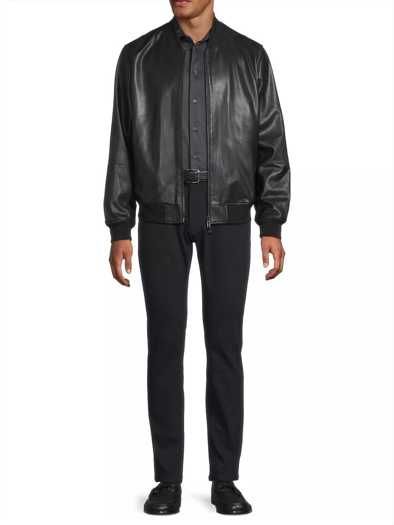 Emporio Armani Leather Bomber Jacket 2