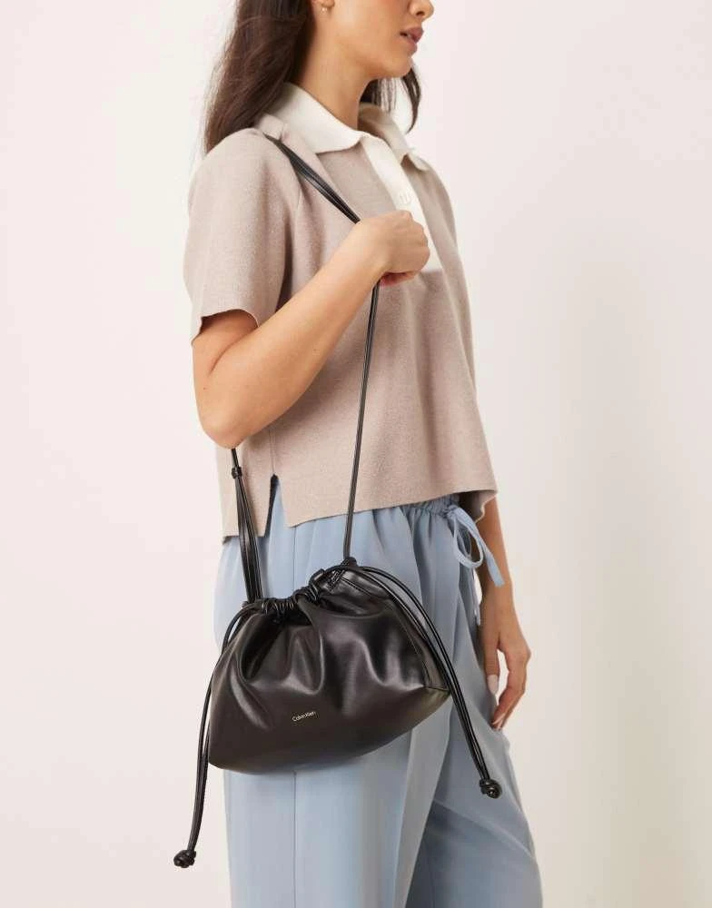 Calvin Klein Calvin Klein Jeans drawstring crossbody bag in black 1