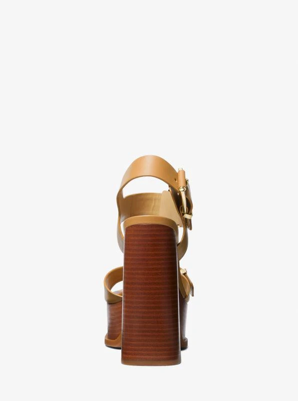 Michael Kors Colby Leather Platform Sandal 3