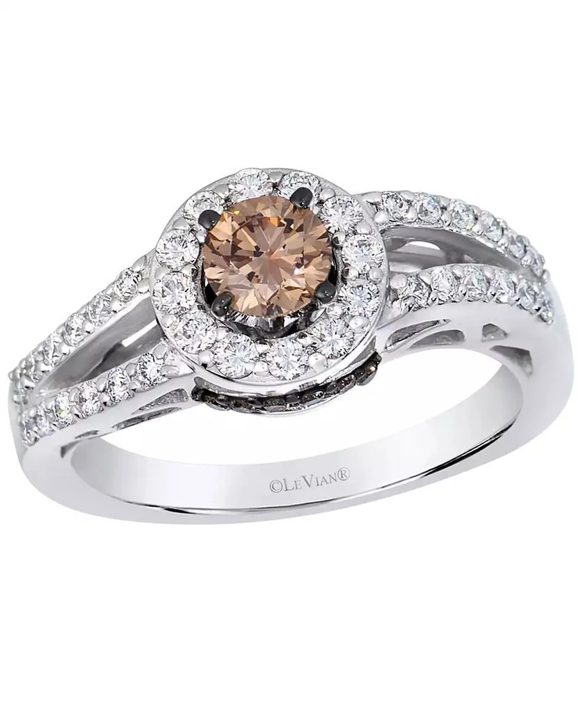 Le Vian Chocolate Diamond (0.54 ct. t.w.)
Vanilla Diamond (0.45 ct. t.w.) Bridal Ring in 14k Vanilla Gold