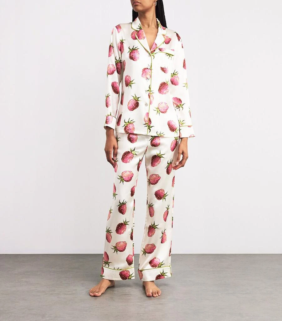 OLIVIA VON HALLE Silk Blythe Lila Pyjama Set 2