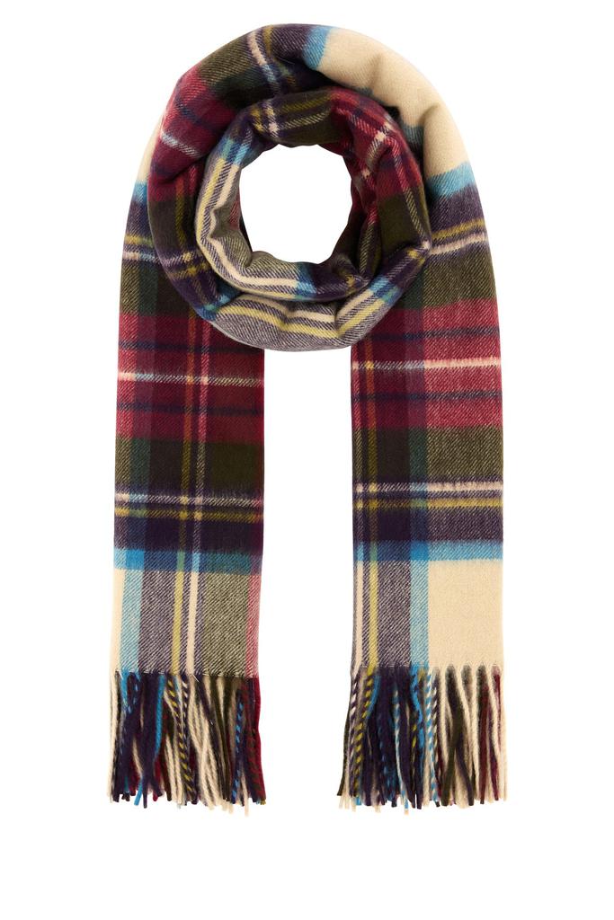 Johnstons of Elgin Embroidered cashmere scarf
