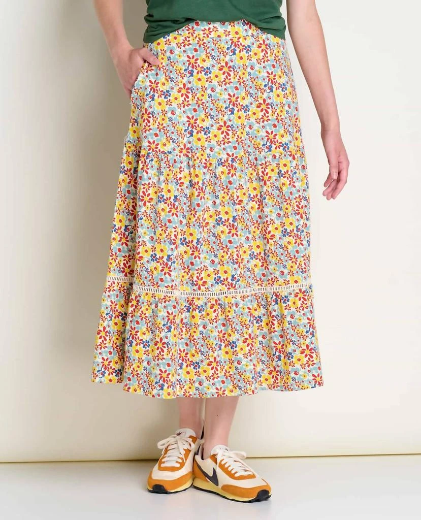 Toad & Co Toad&Co - Marigold Tiered Midi Skirt 1