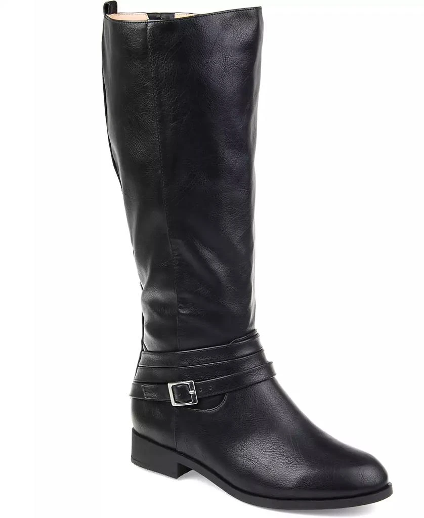 Journee Collection Women's Ivie Extra Wide Calf Knee High Riding Boots 1