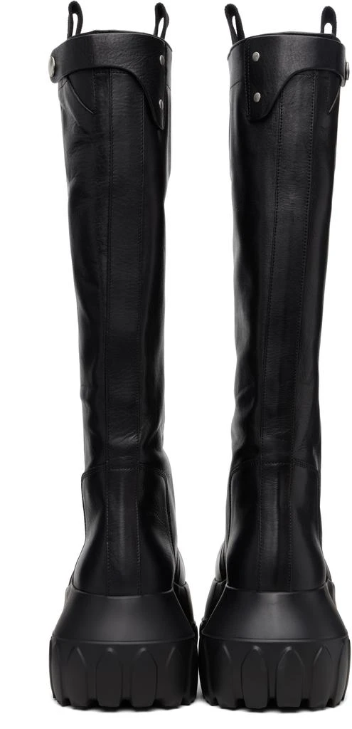 Rick Owens Black Concordians Pull On Mega Tractor Tall Boots 2