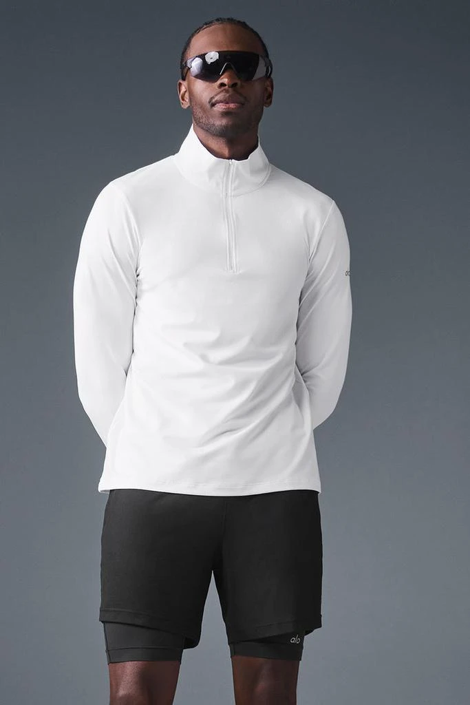 Alo Conquer 1/4 Zip Reform Long Sleeve - Stealth Green 1