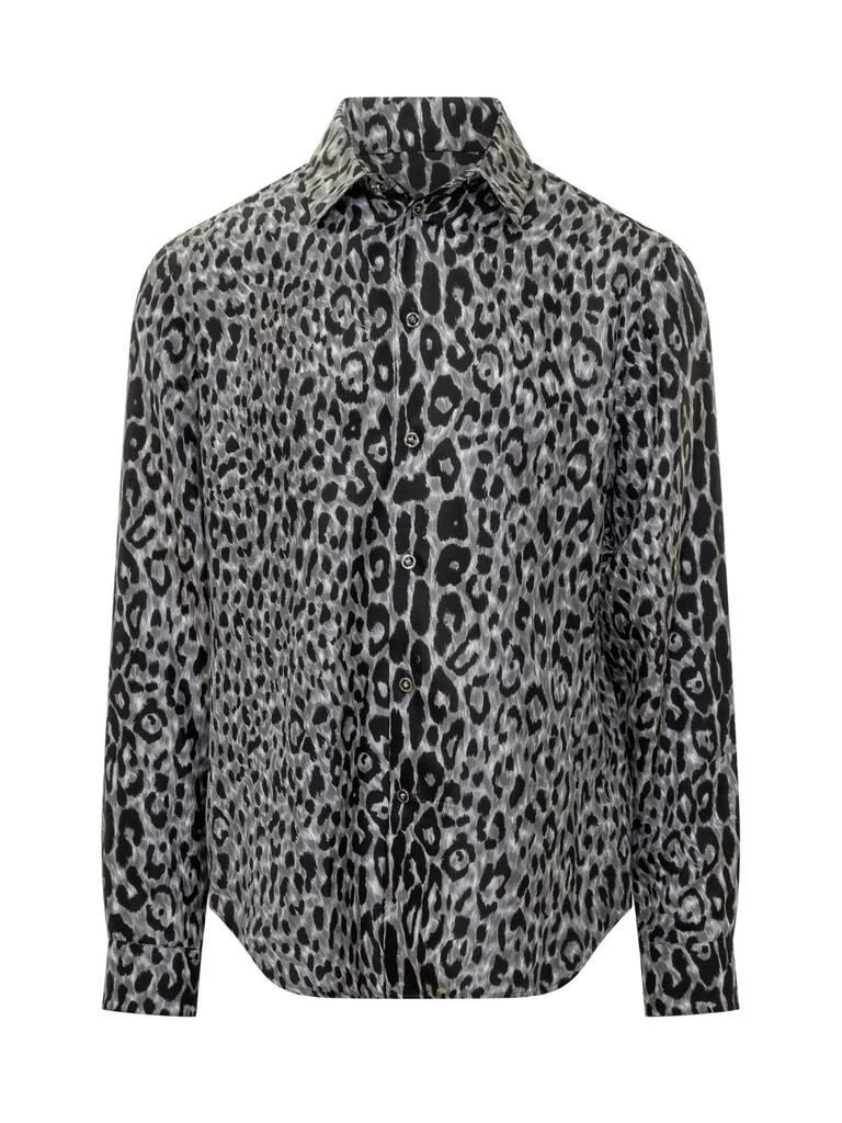 Versace Versace Leopard-Printed Long-Sleeved Shirt 1
