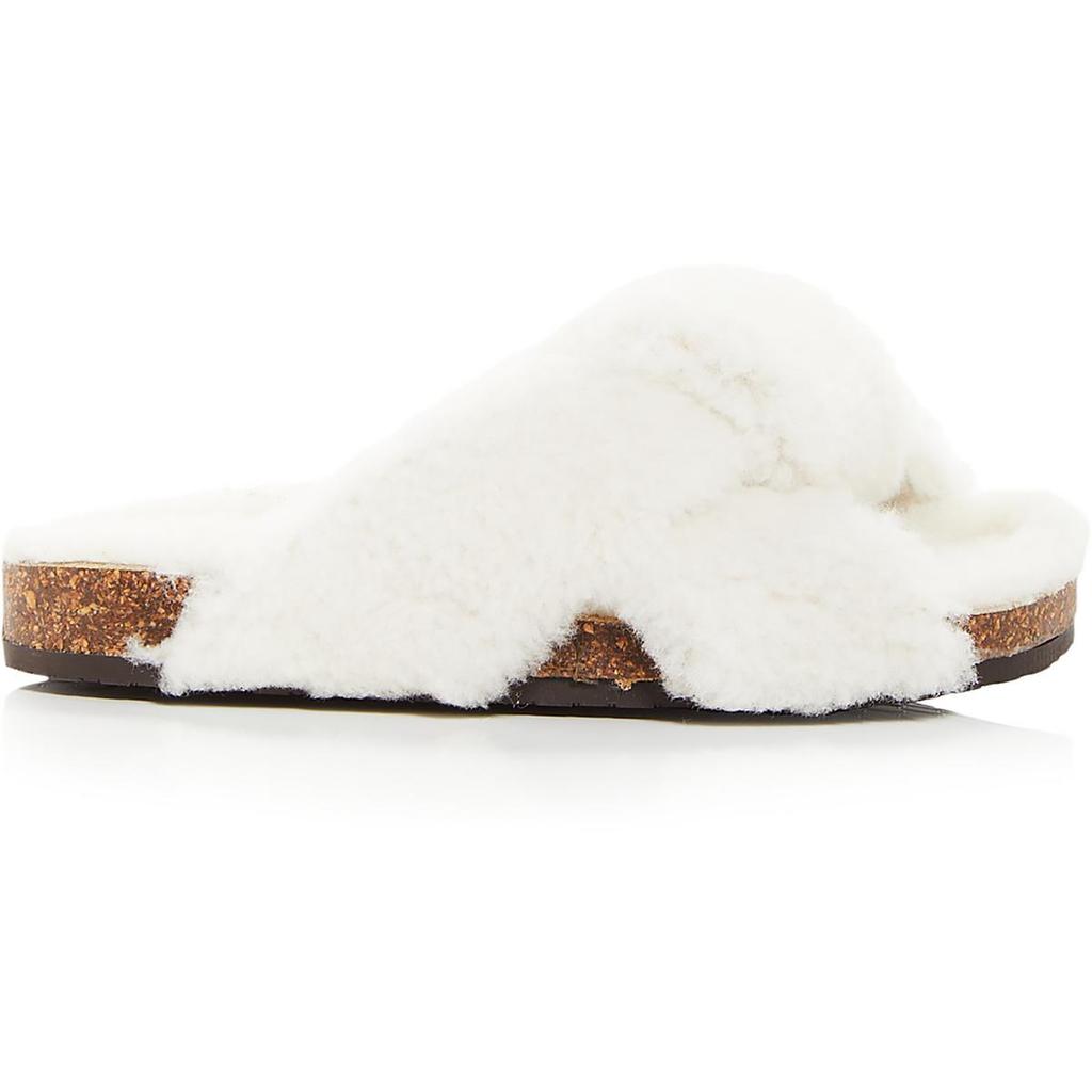 BROTHER VELLIES Togo Womens Shearling Slip-On Slide Sandals