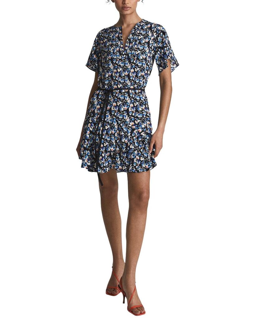 REISS Lulu Ditsy Flippy Dress