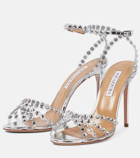 Aquazzura Tequila 105 embellished PVC sandals 5