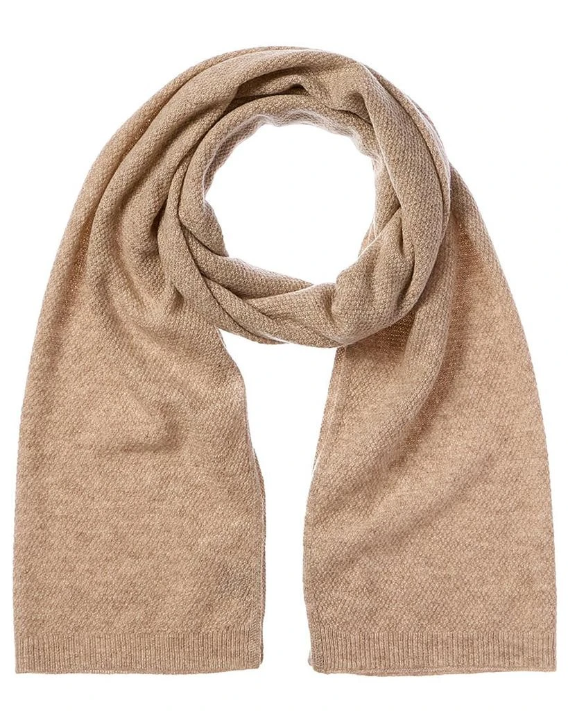 Phenix Lightweight Moss Stitch Cashmere Scarf 1