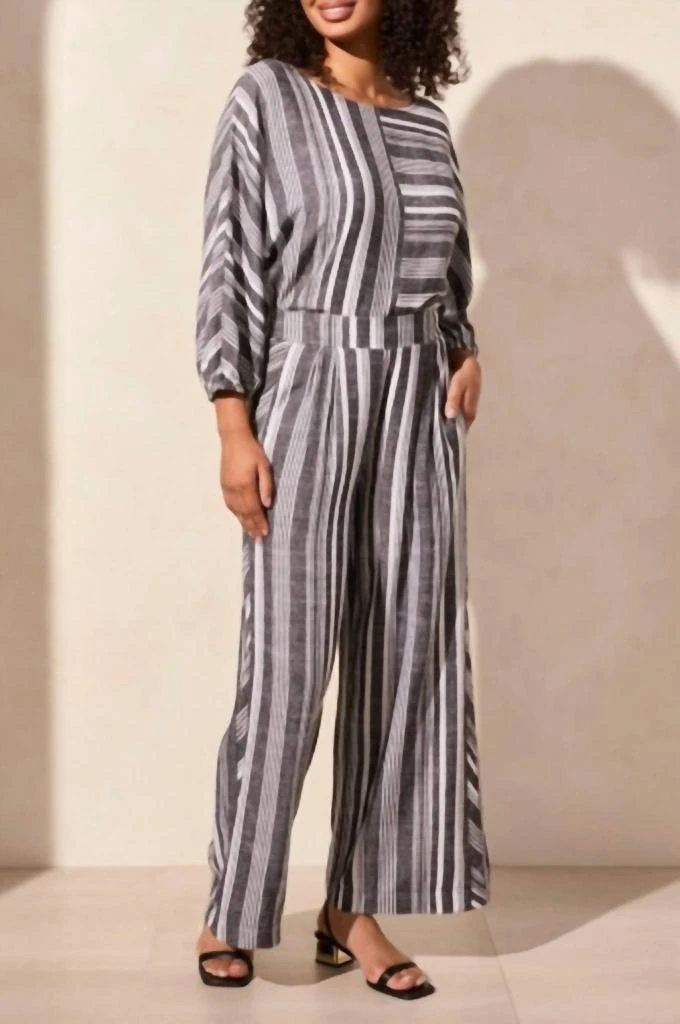 Tribal Tribal - Pull-on Flowy Wide Leg Pants With Pockets 1