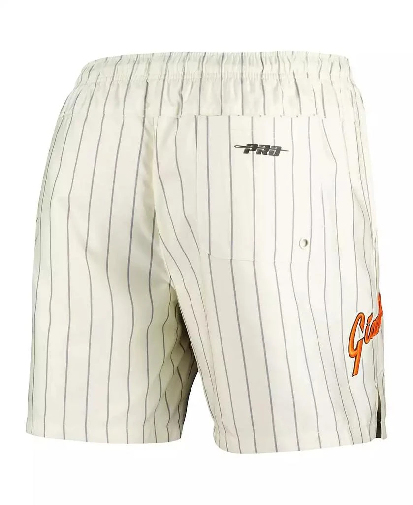 Pro Standard Men's Cream San Francisco Giants Pinstripe Retro Classic Woven Shorts 2