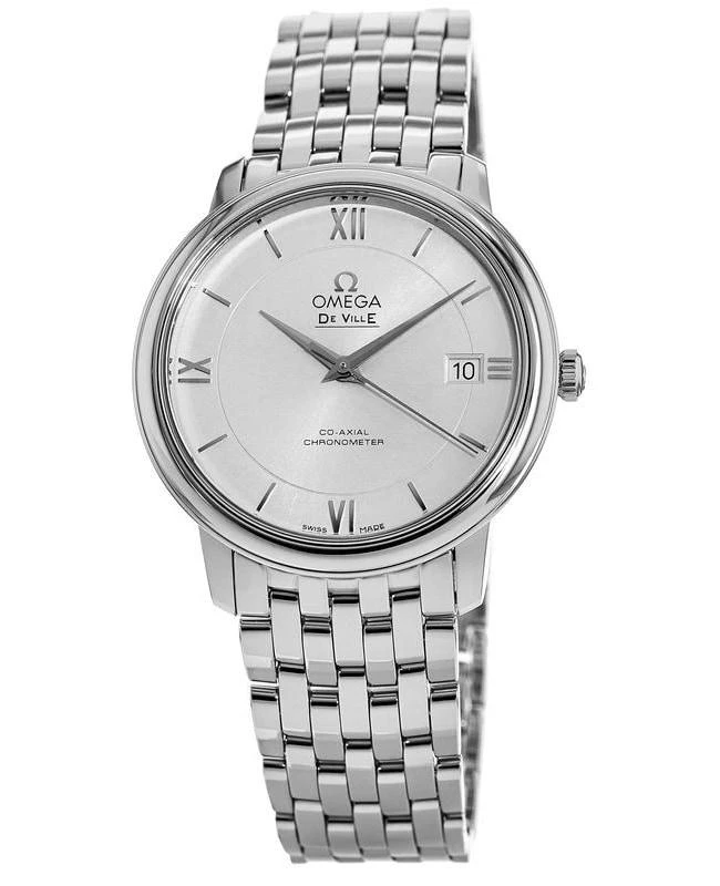Omega Omega De Ville Prestige Co-Axial 36.8mm Silver Dial Steel Women's Watch 424.10.37.20.02.001 1