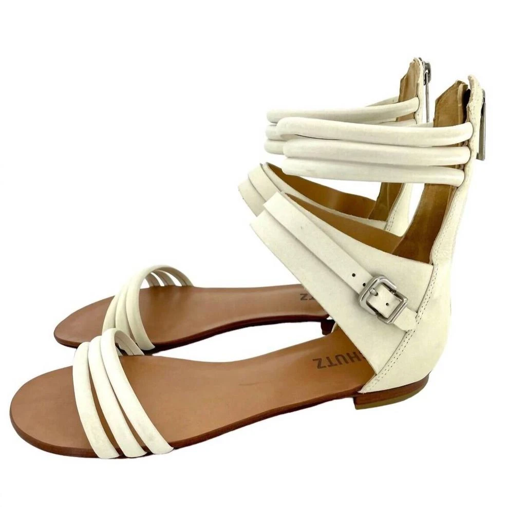 Schutz Schutz - Women's Soft Leather Strappy Gladiator Flat Sandals 1