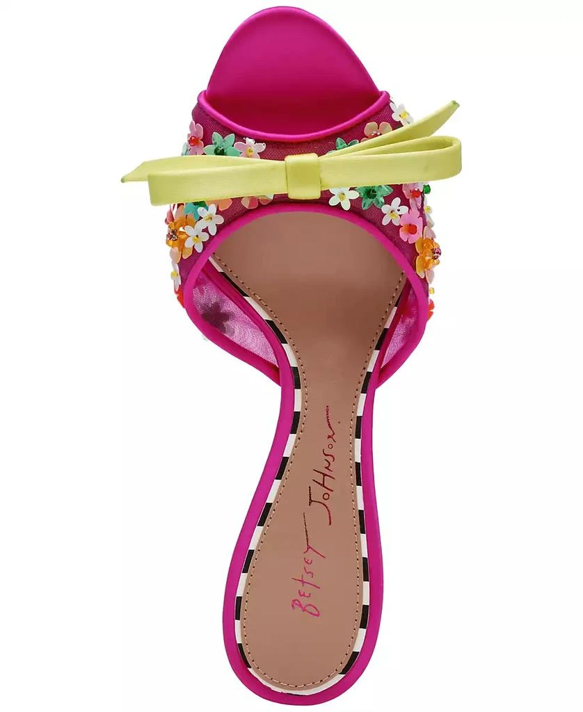 Betsey Johnson Women's Naddia Ditzy Floral Stiletto Slip-On Mules 4