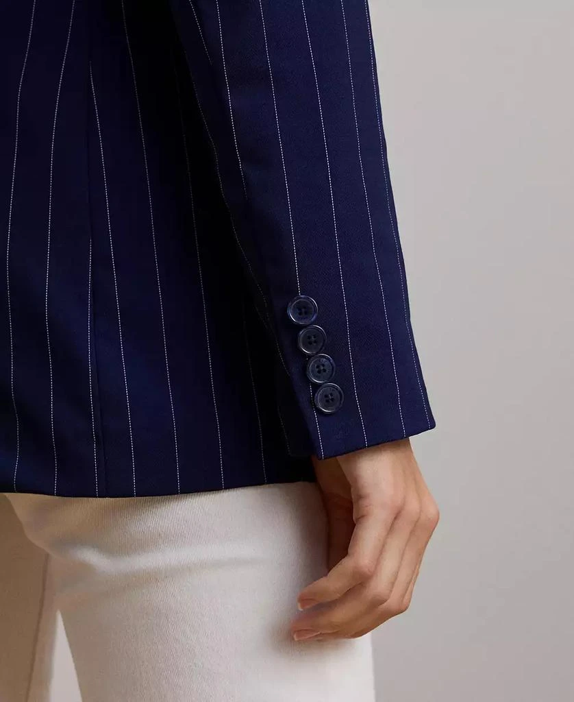 Ralph Lauren Women's Pinstripe Double-Breasted Twill Blazer 5