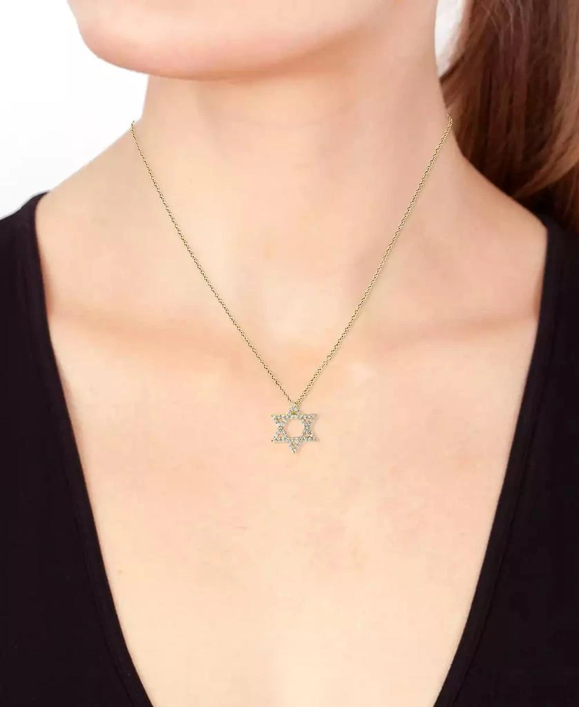 Effy EFFY® Diamond Star of David 18" Pendant Necklace (1/4 ct. t.w.) in 14k Gold 4