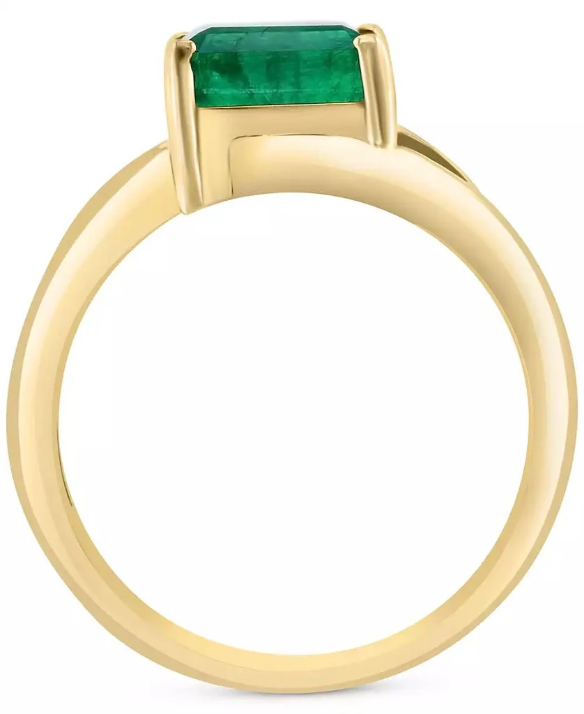 Effy EFFY® Emerald (1-3/8 ct. t.w.) 
Diamond (1/6 ct. t.w.) Bypass Ring in 14k Gold 3