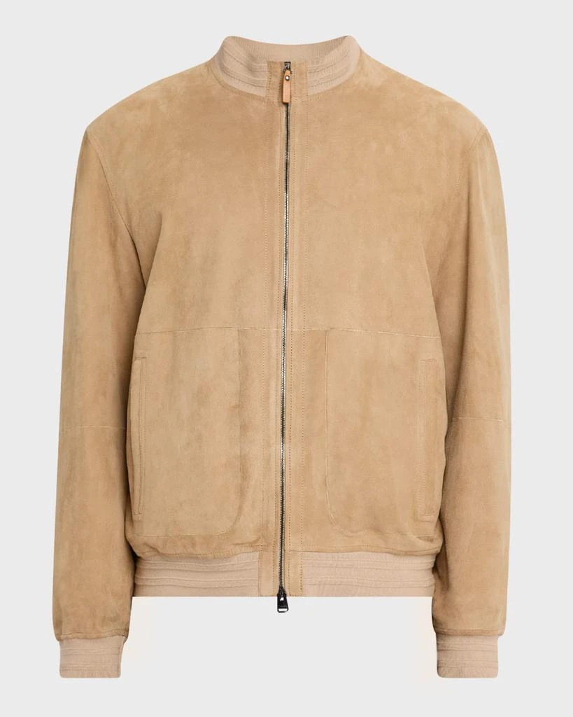 Canali Men's Suede Full-Zip Blouson 1