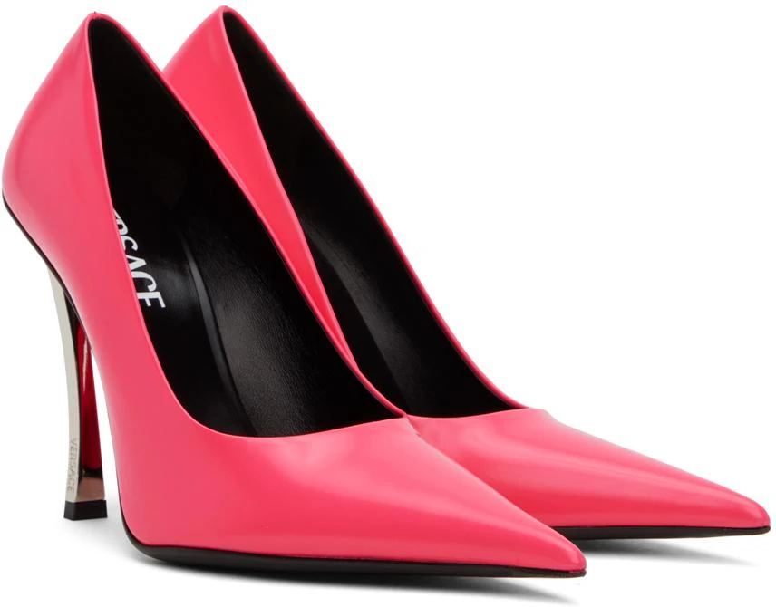 Versace Pink Pin-Point Heels 4