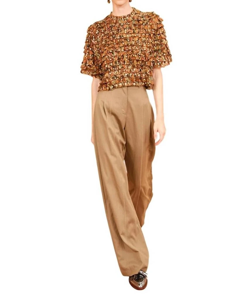 Ulla Johnson Carmella Blouse In Tiger's Eye 1