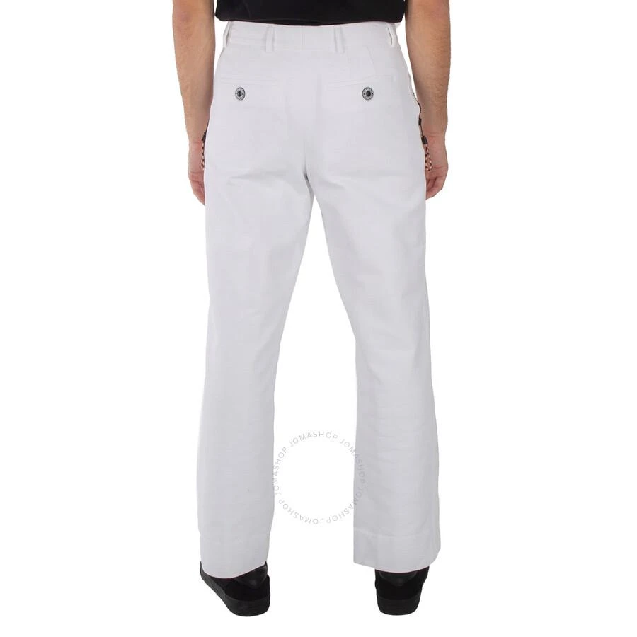 Burberry Optic White Wide-Leg Tailored Trousers 2