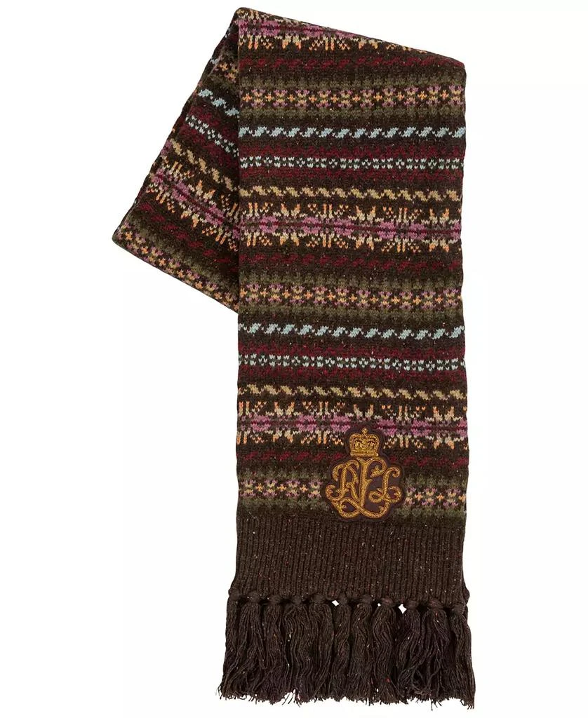 Ralph Lauren Fair Isle with Bullion Patch Scarf 3