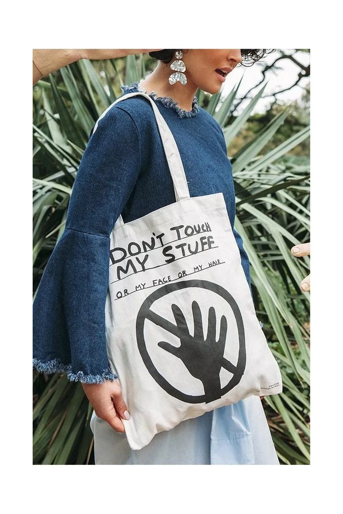 THIRD DRAWER DOWN Third Drawer Down Don't Touch My Stuff Tote Bag x David Shrigley 1
