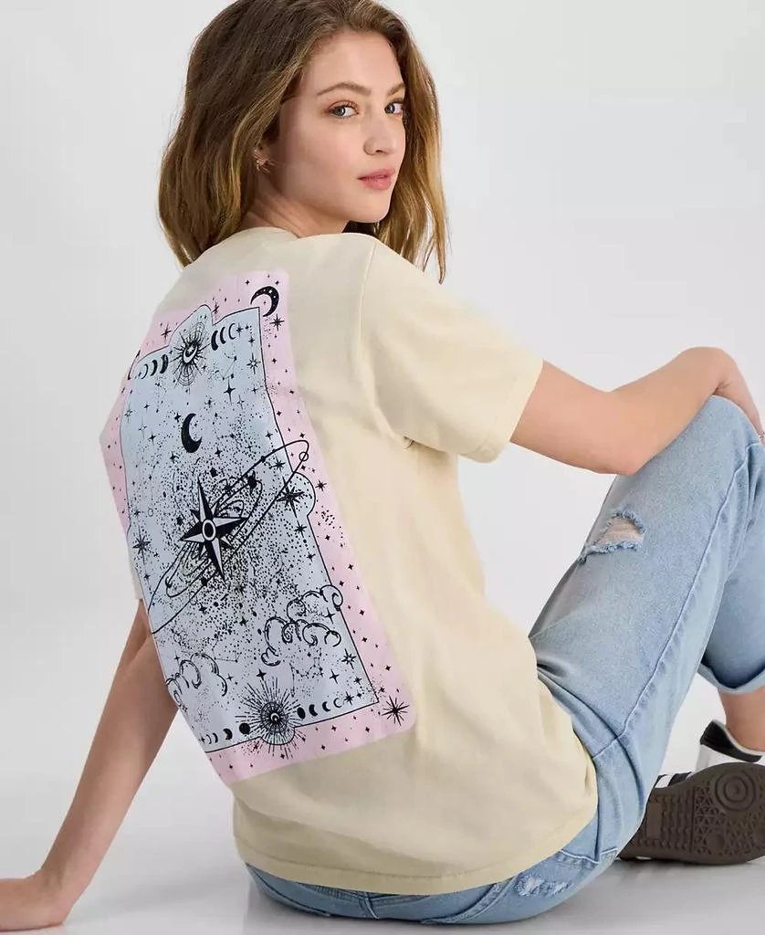 Rebellious One Juniors' Celestial Graphic Cotton Boyfriend T-Shirt 2