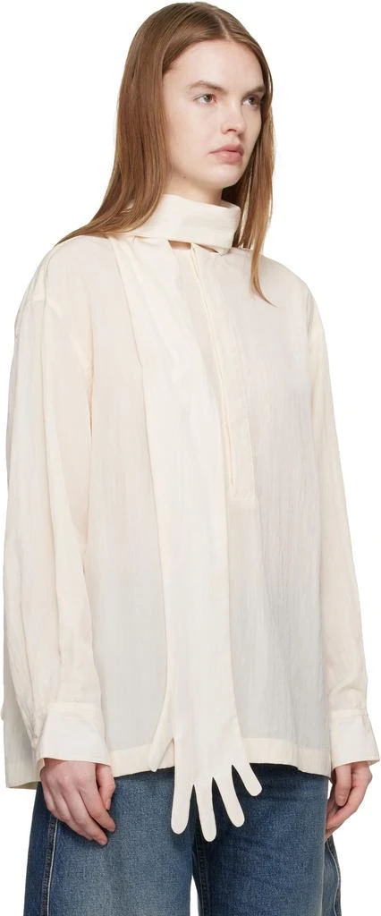 Jean Paul Gaultier Off-White Glove Detail Blouse 2