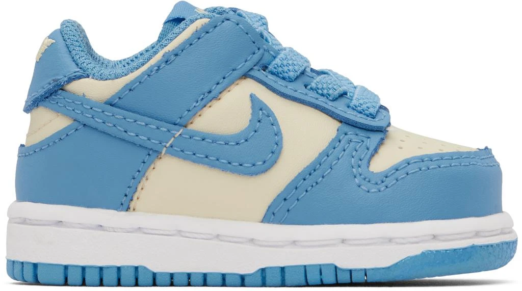 NIKE Baby Blue & Beige Dunk Low Sneakers 1
