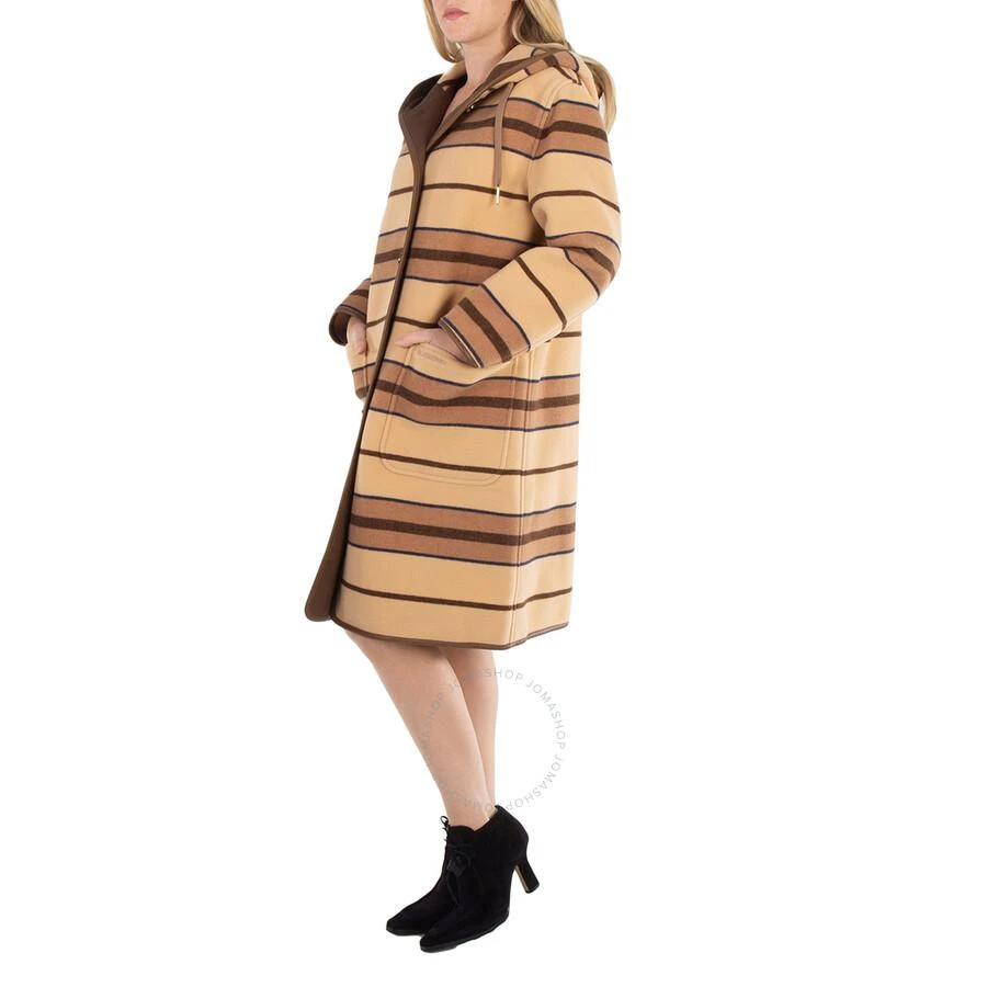 Burberry Leyhill Striped Wool Single-Breasted Coat 2