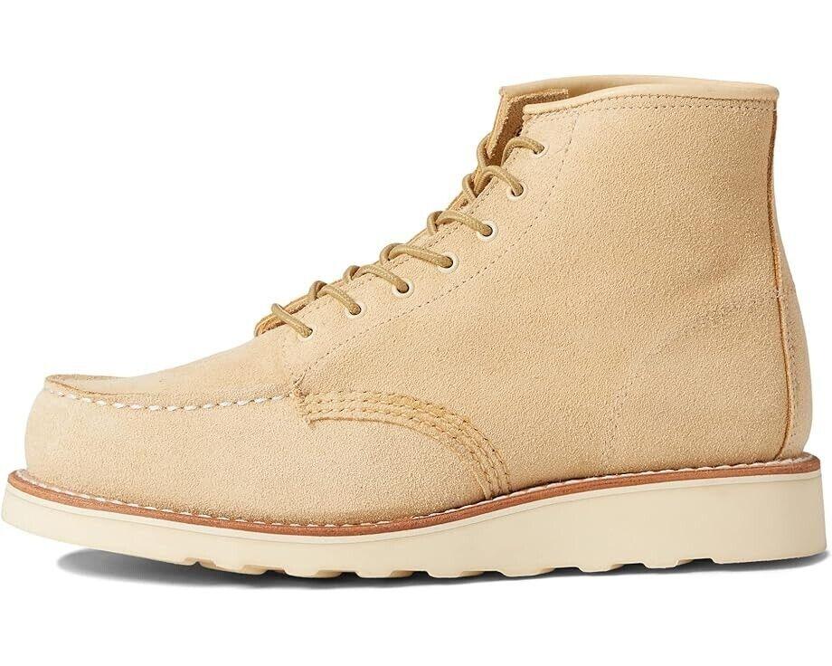 Red Wing Red Wing Classic 3328 Women's Cream Leather Moc Toe Lace Up 6-Inch Ankle Boots