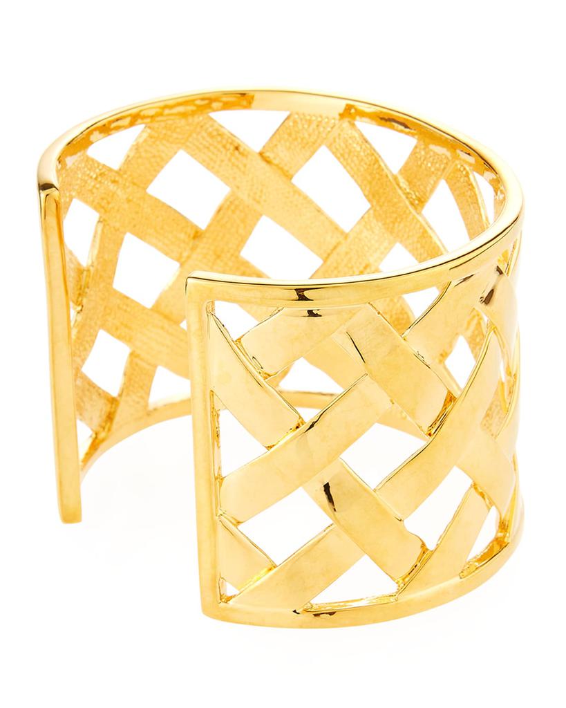 Kenneth Jay Lane Basketweave Cuff Bracelet