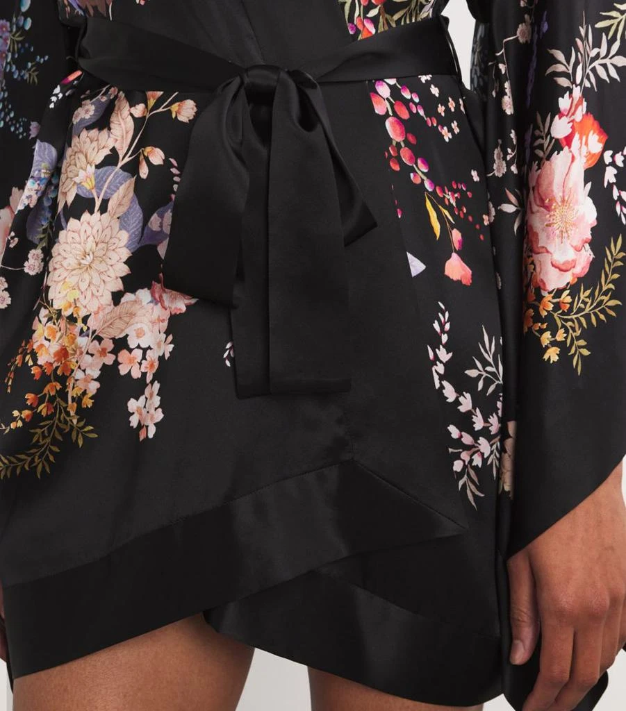 MENG Silk-Satin Floral Kimono 6