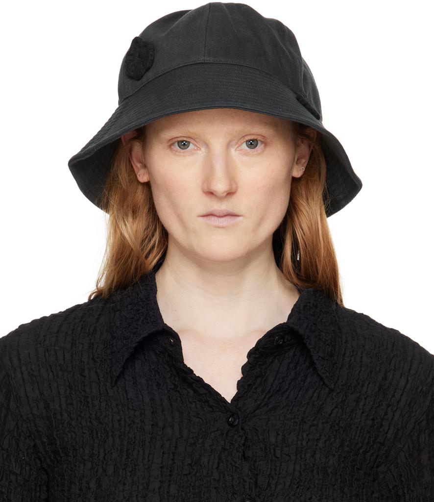 Jacquemus Off-White & Navy 'Le Bob Gelato' Bucket Hat - Hats