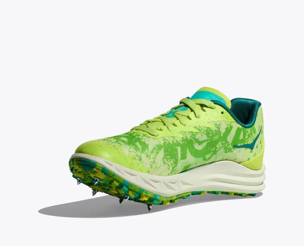 Hoka One One Crescendo XC Men's US 8 Green Spikeless Track Running Shoes EEE3729