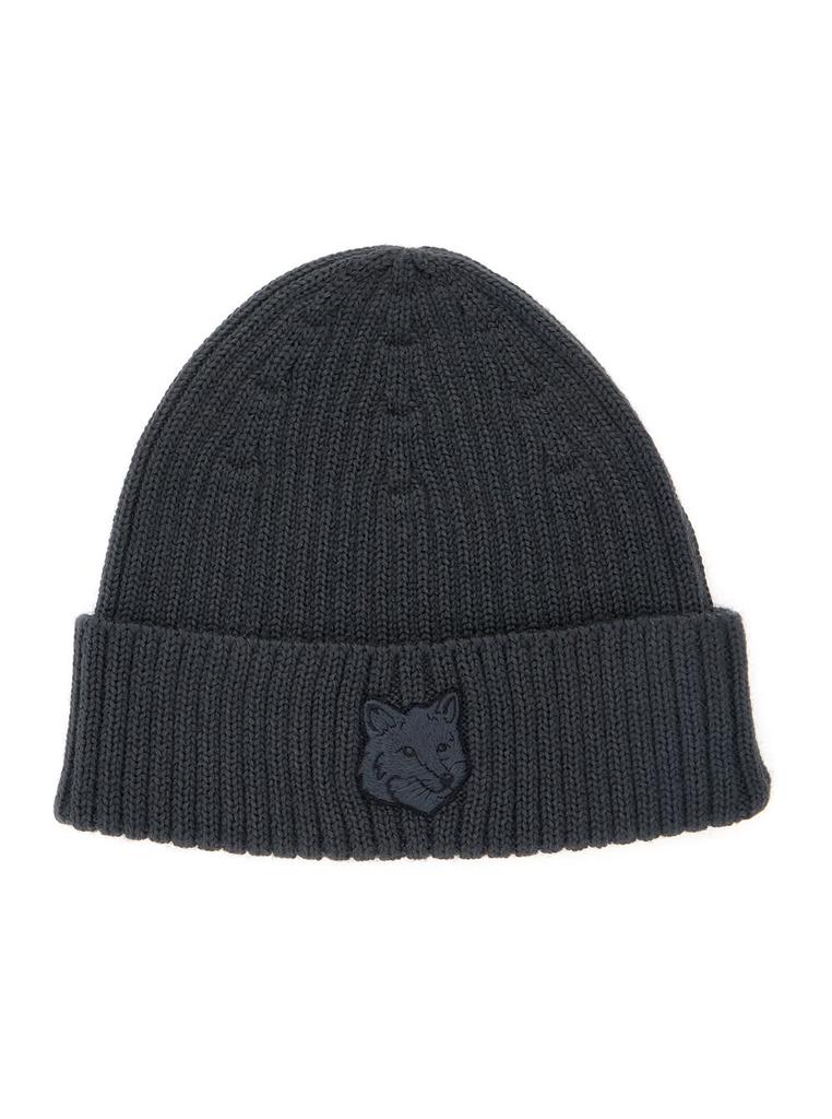 帽子 Maison Kitsune BOLD FOX HEAD BEANIE Shop Maison Kitsuné Bold Fox Head Beanie on Sale at