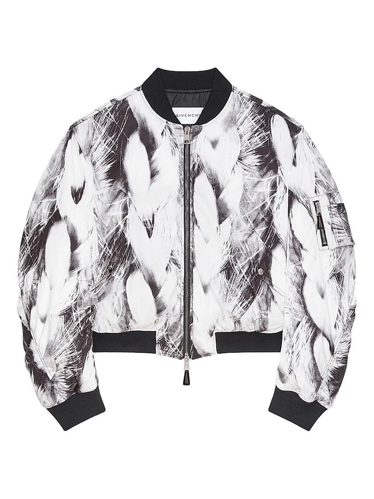 Givenchy Bomber Jacket in Taffetas with Hair Print 1