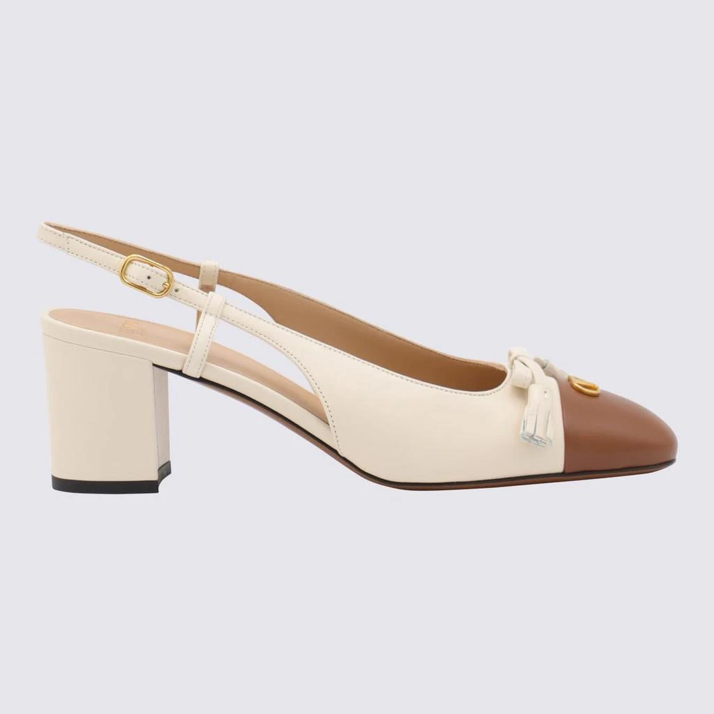 Valentino Valentino Garavani Beige Leather Pumps 1