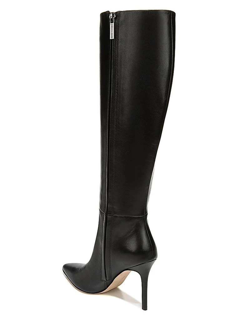 VERONICA BEARD Lisa 95MM Knee-High Wide-Calf Leather Boots 3