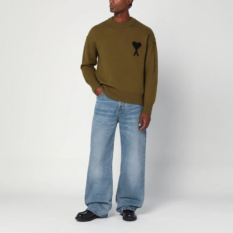 AMI Dark grey Ami De Coeur sweater 2