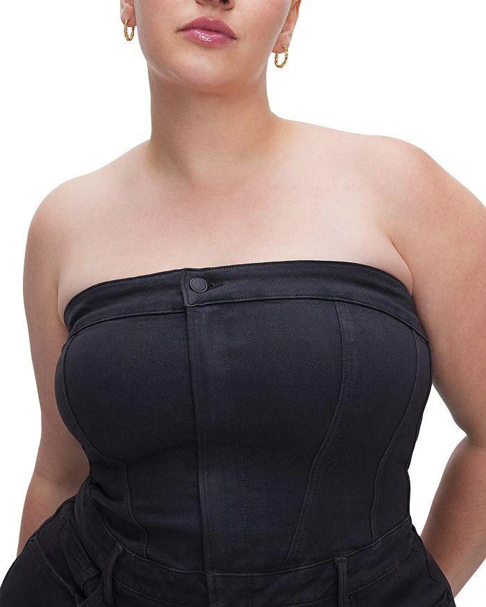 Good American Tube Denim Jumpsuit 6