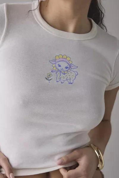 BDG BDG Too Perfect Sweet Baby Animal Graphic Baby Tee 2