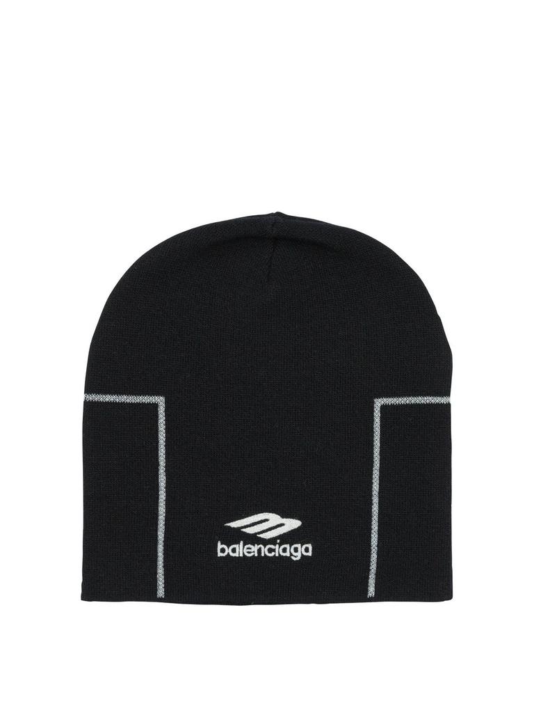 Balenciaga Logo Intarsia Knit Beanie – On Sale Now with Up to 15