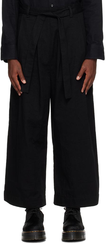 Naked & Famous Denim SSENSE Exclusive Black Trousers