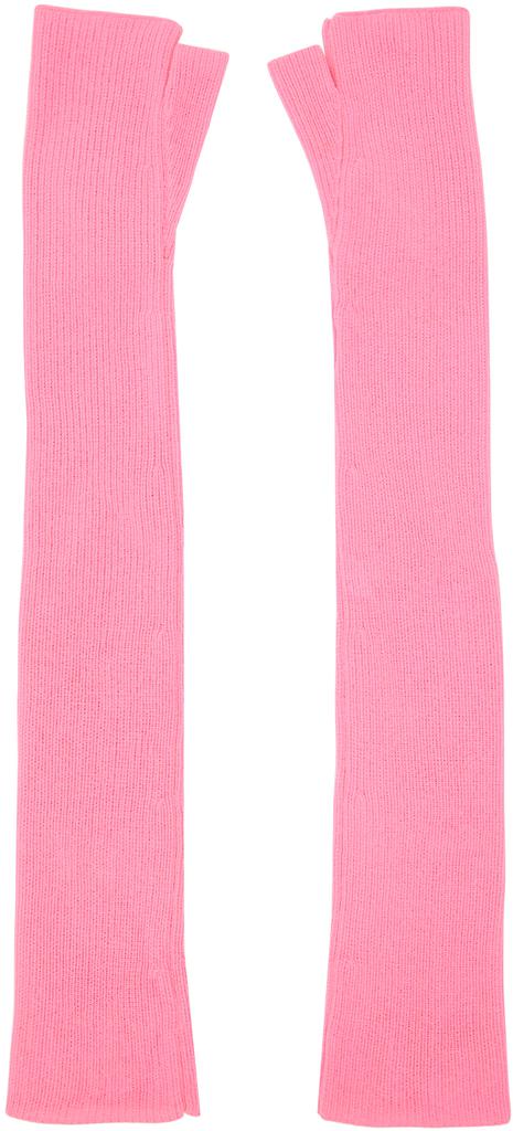Sinéad O’Dwyer Pink Fingerless Opera Gloves