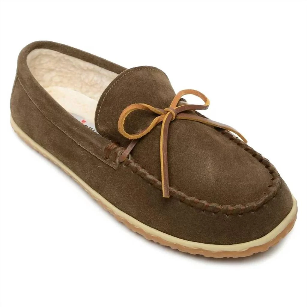 Minnetonka Mens Taft Shoe In Autumn Brown 1
