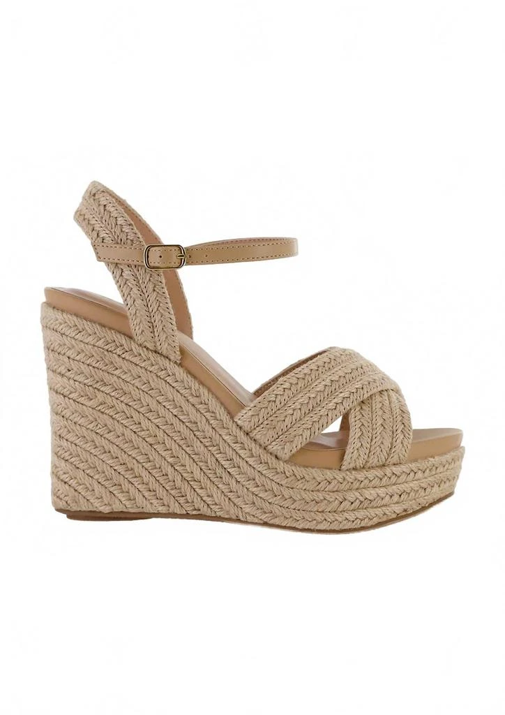 Mia Shoes Women's Alouette Wedges In Beige 2